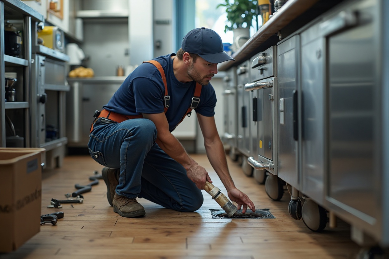 Commercial floor drain repair in Sherman Oaks CA