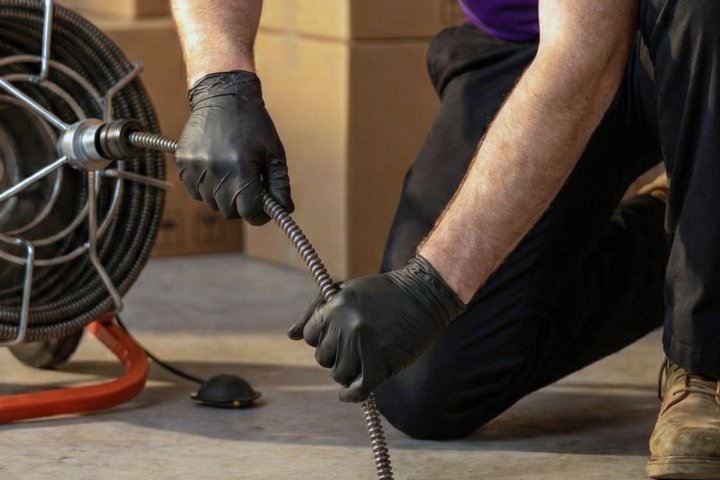 Emergency drain cleaning Encino CA plumber clearing clog