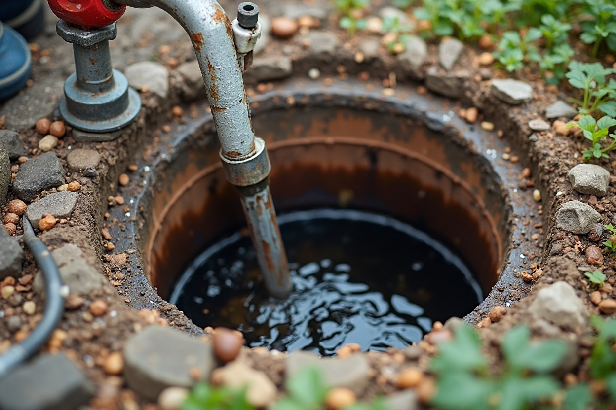 Main sewer line backup at Sherman Oaks home cleanout