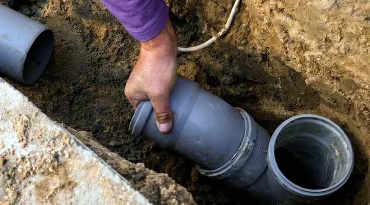 Collapsed drain pipe replacement Encino CA