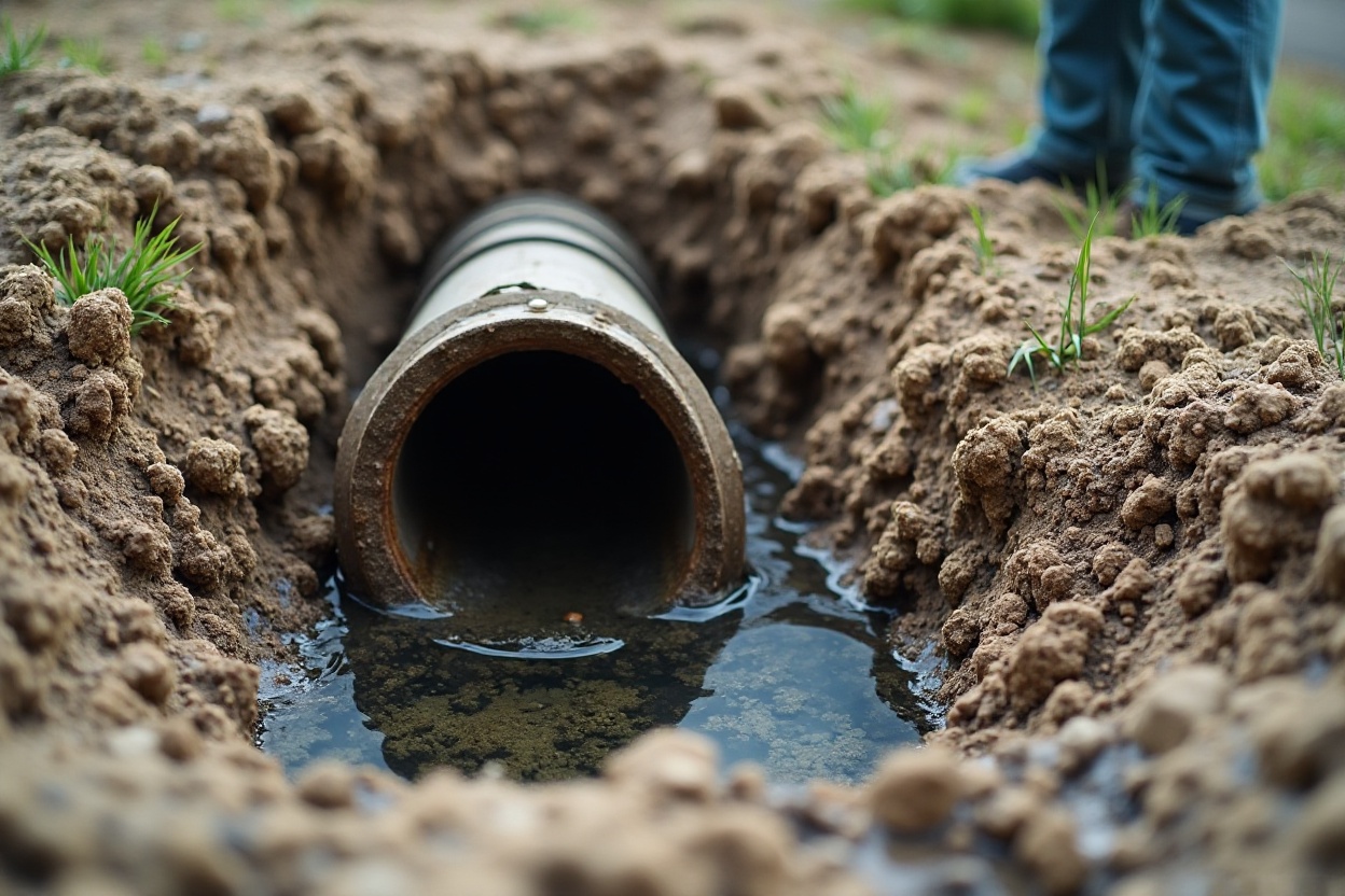 Mainline sewer backup requiring emergency drain cleaning in Sherman Oaks